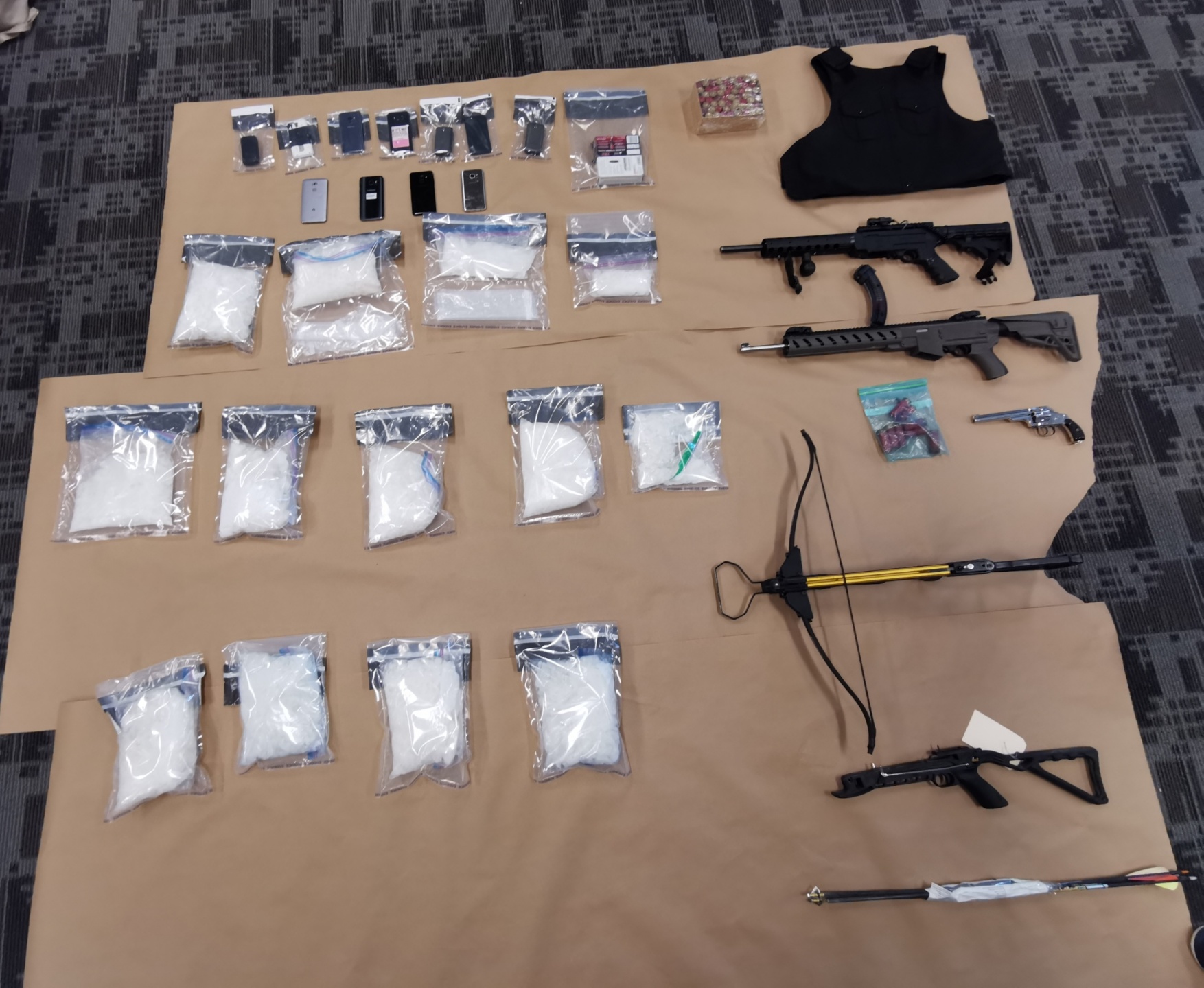 Evidence Photo - Crystal Methamphetamine Trafficking - Five Arrested