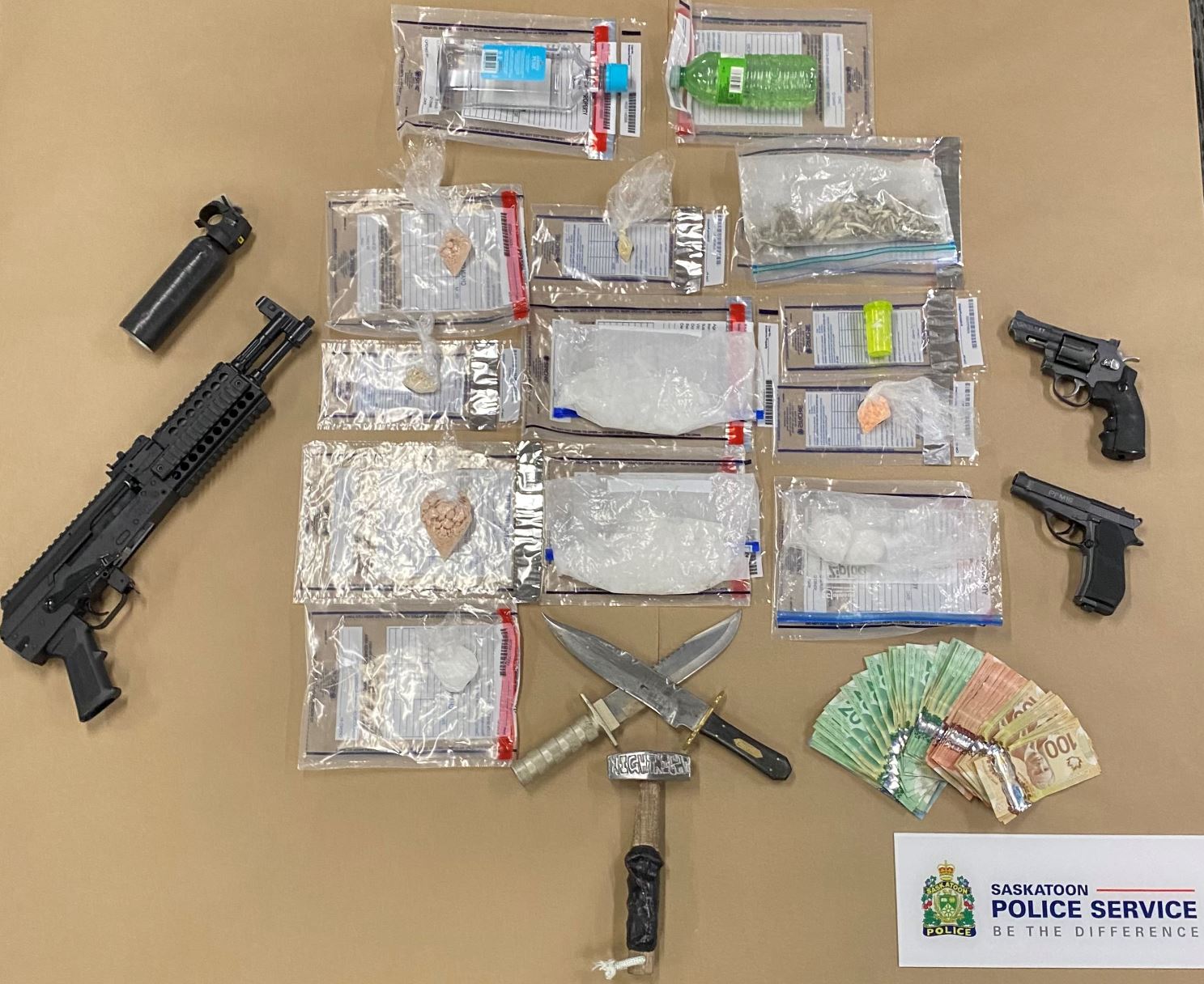 Arrests - Drug Trafficking Investigation - Drugs, Weapons, Cash, Vehicle Seized