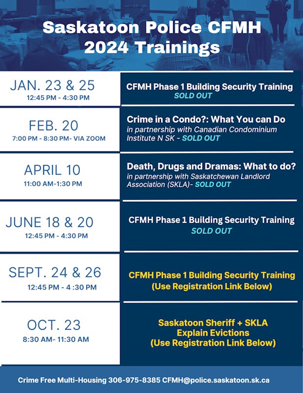 Upcoming Training Sessions