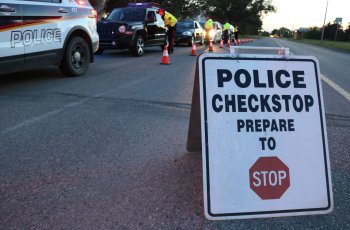 Police Checkstop Sign